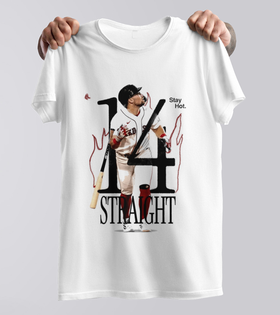 Boston Red Sox Stay Hot 14 Straight Baseball Triumph T-Shirt