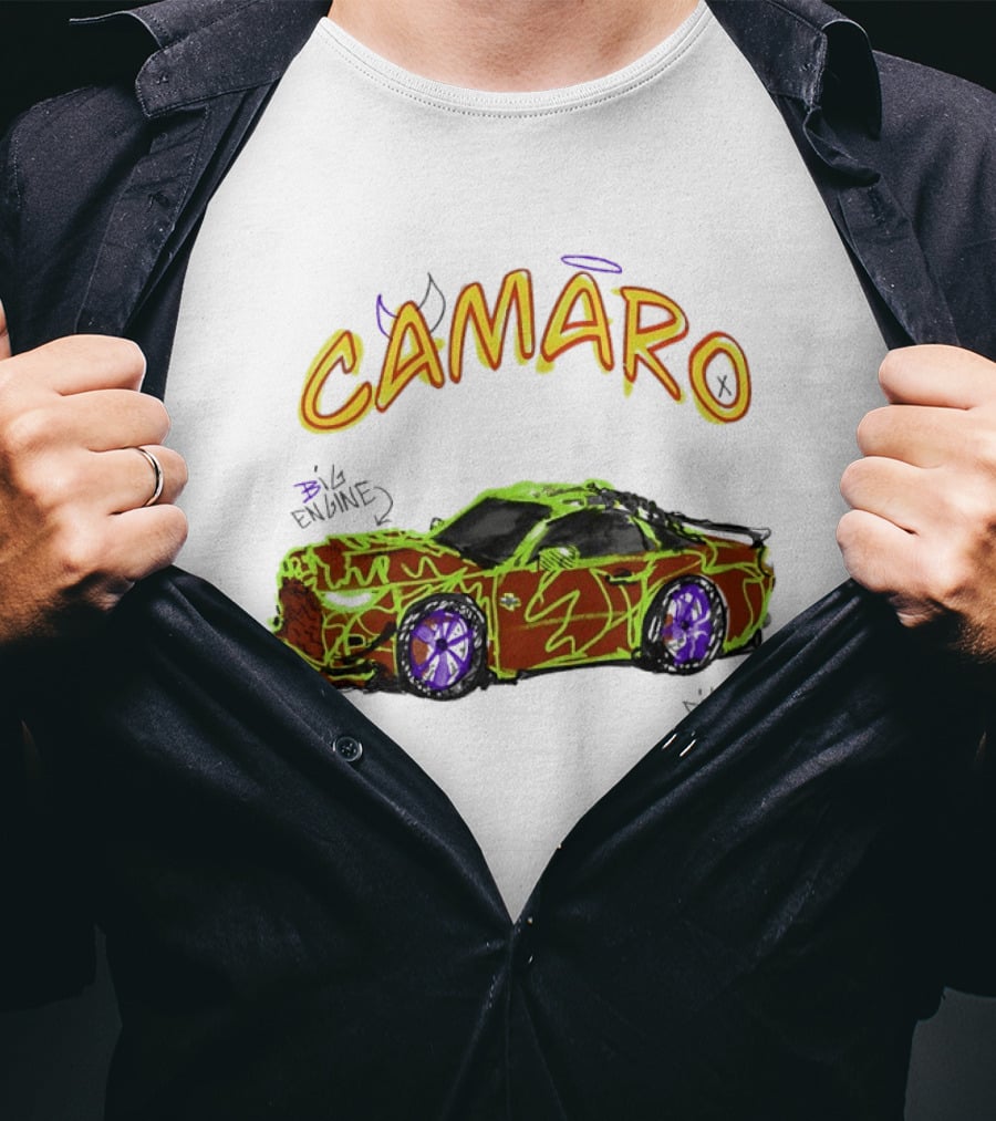 Camaro Big Engine Big Sound Vibrant Street T-Shirt