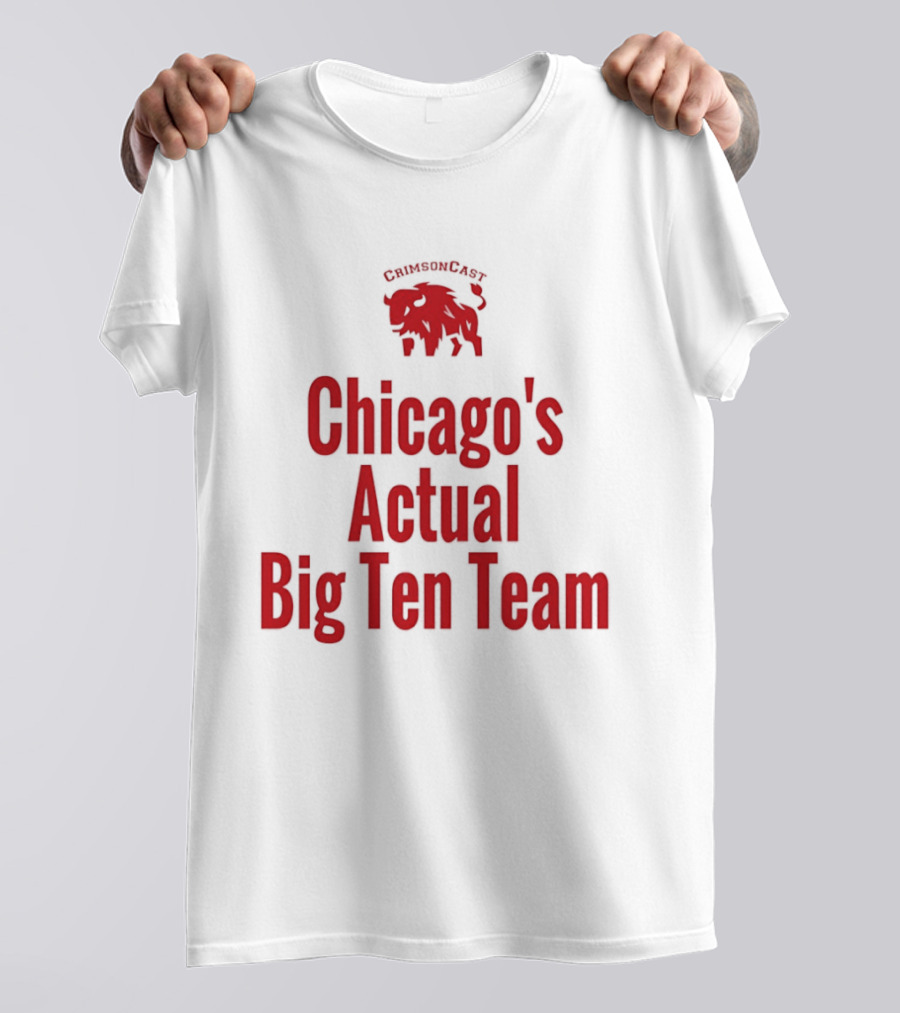 Chicago's Actual Big Ten Team CrimsonCast Buffalo T-Shirt