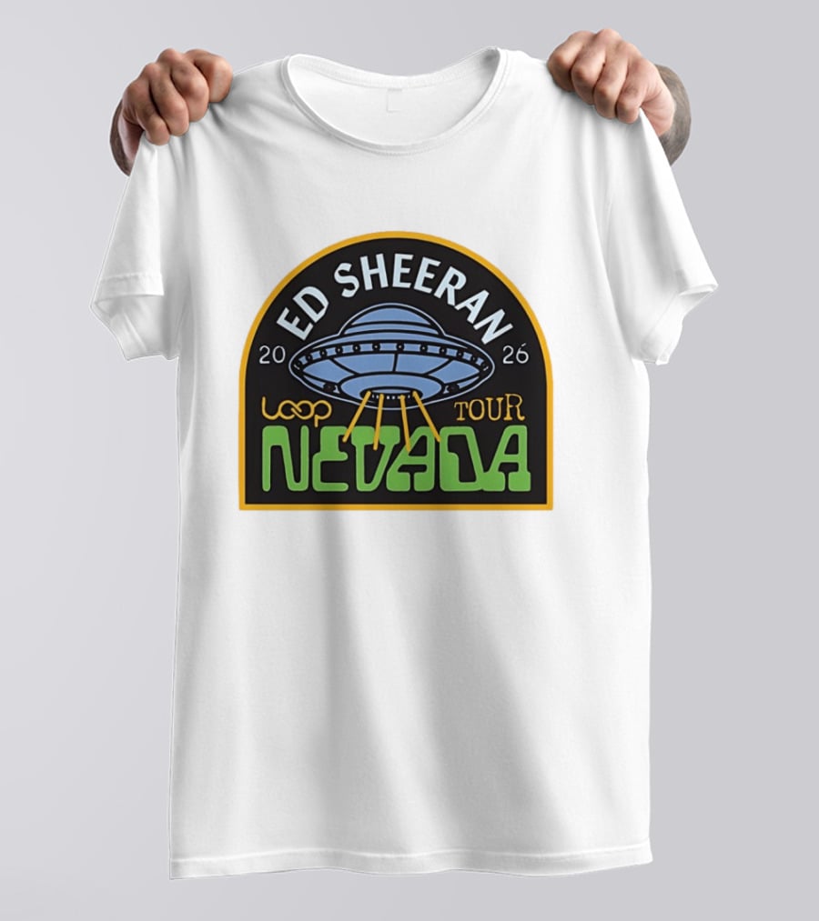 Ed Sheeran 2026 Nevada Loop Tour UFO T-Shirt