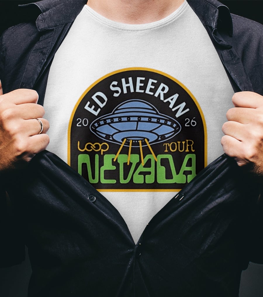 Ed Sheeran 2026 Nevada Loop Tour UFO T-Shirt