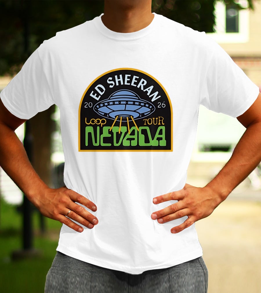 Ed Sheeran 2026 Nevada Loop Tour UFO T-Shirt