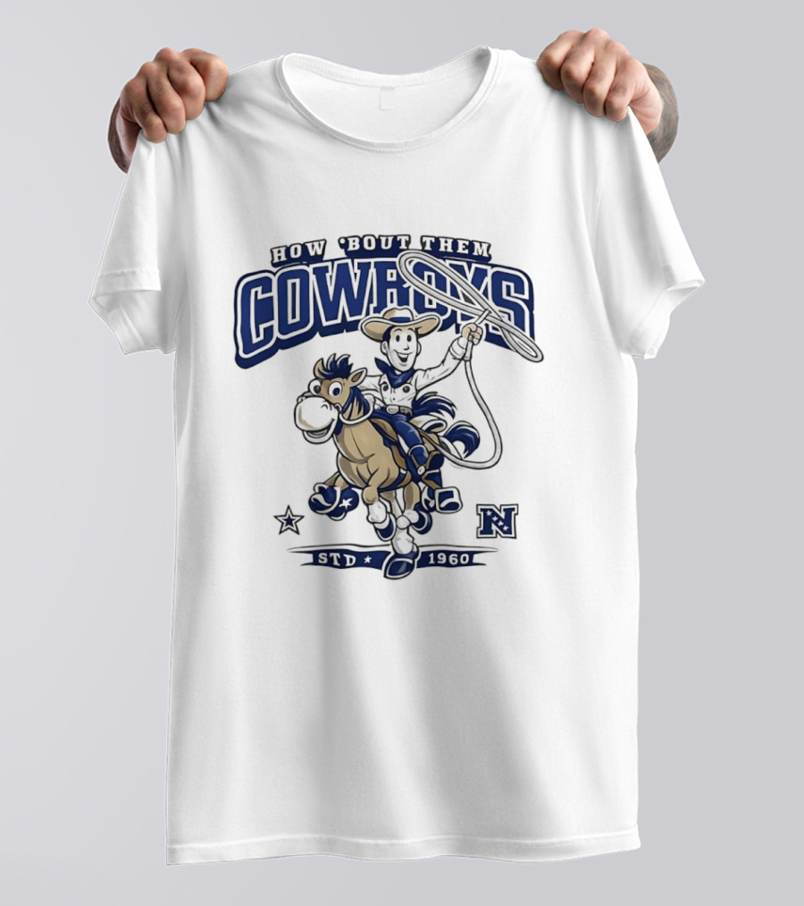 How 'Bout Them Cowboys Woody Riding Horse Howdy Partner Adventure T-Shirt