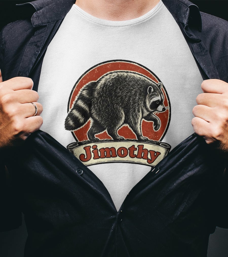 Jimothy Raccoon Vintage Style Meme T-Shirt