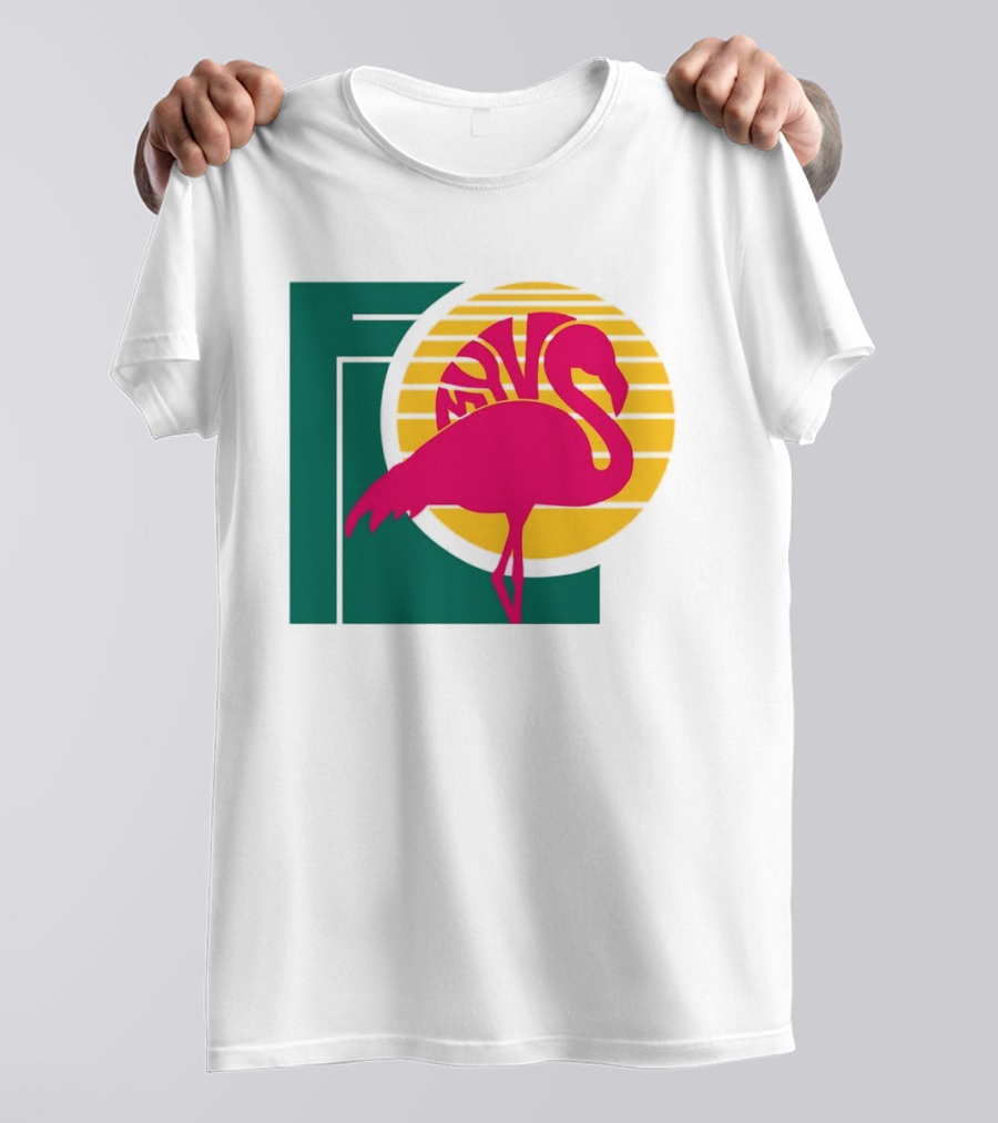 Move Flamingo Sunset Tropical FNS T-Shirt