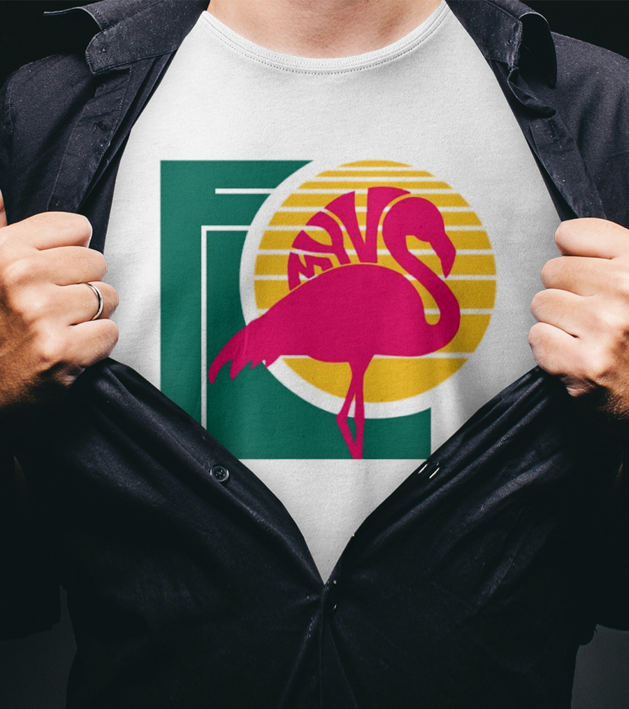 Move Flamingo Sunset Tropical FNS T-Shirt
