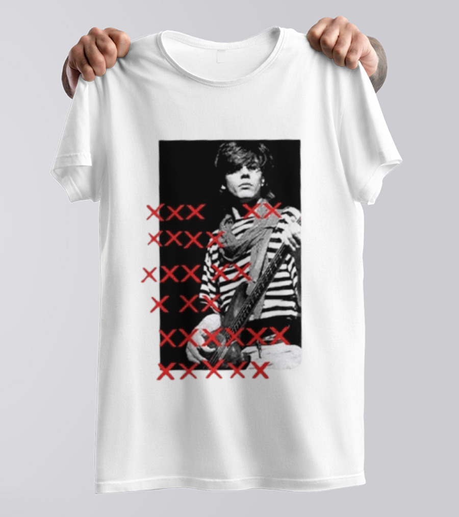 Simon Le Bon Duran Duran 80s Pop Striped T-Shirt