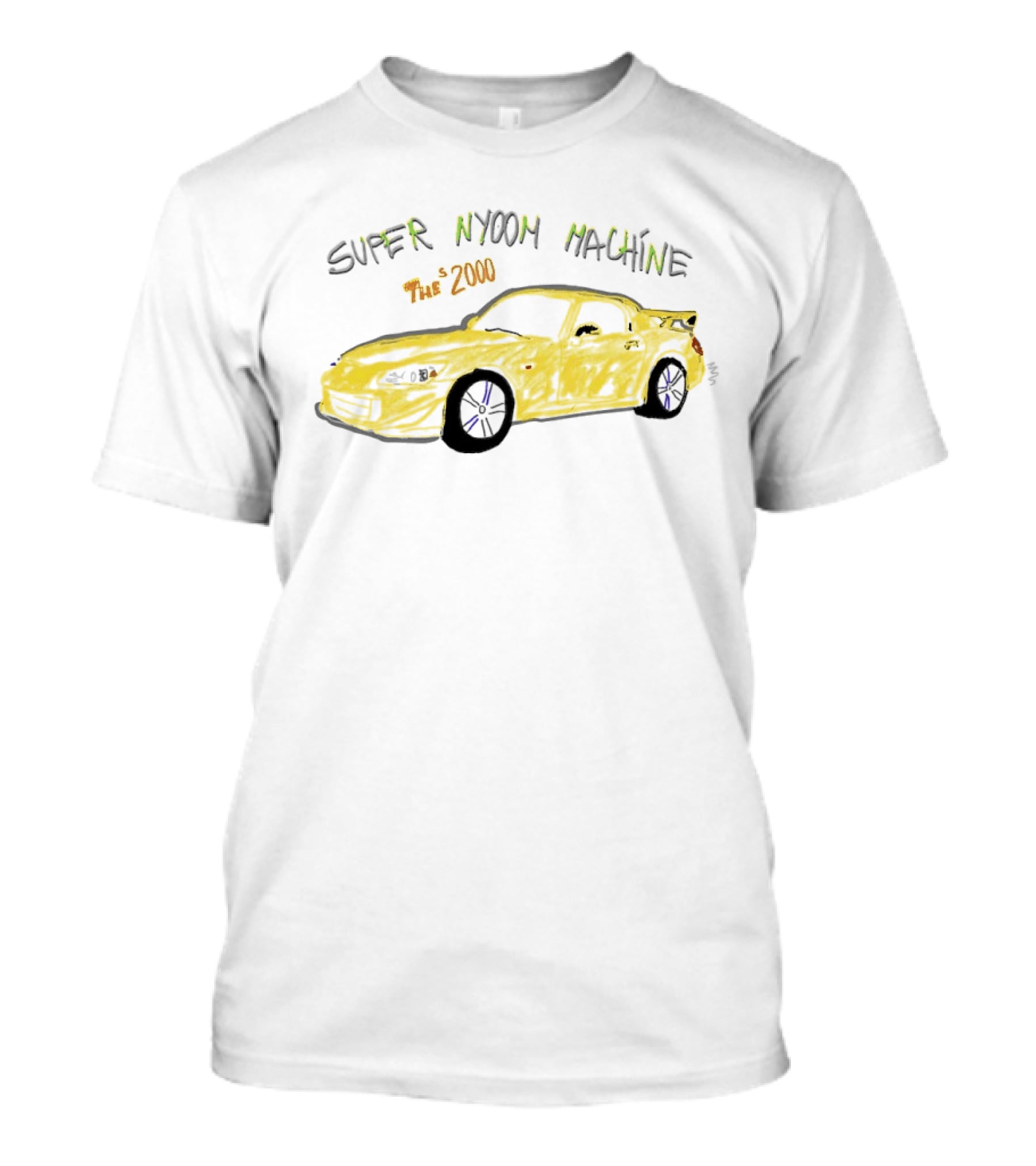 Super Nyoom Machine The S2000 JDM Car Enthusiast Yellow Racer T-Shirt