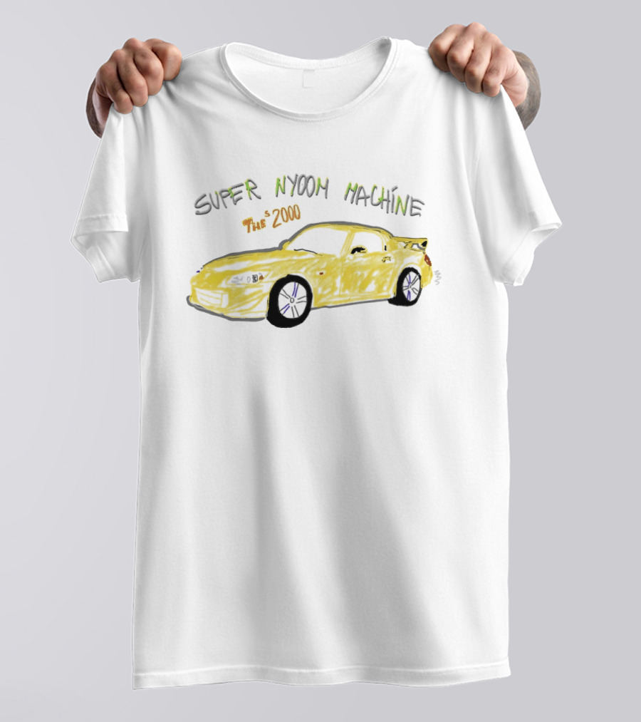 Super Nyoom Machine The S2000 JDM Car Enthusiast Yellow Racer T-Shirt
