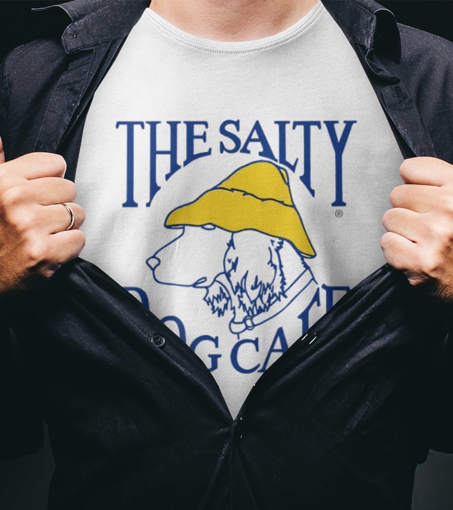 The Salty Dog Cafe Hilton Head Iconic Yellow Hat Logo South Carolina T-Shirt