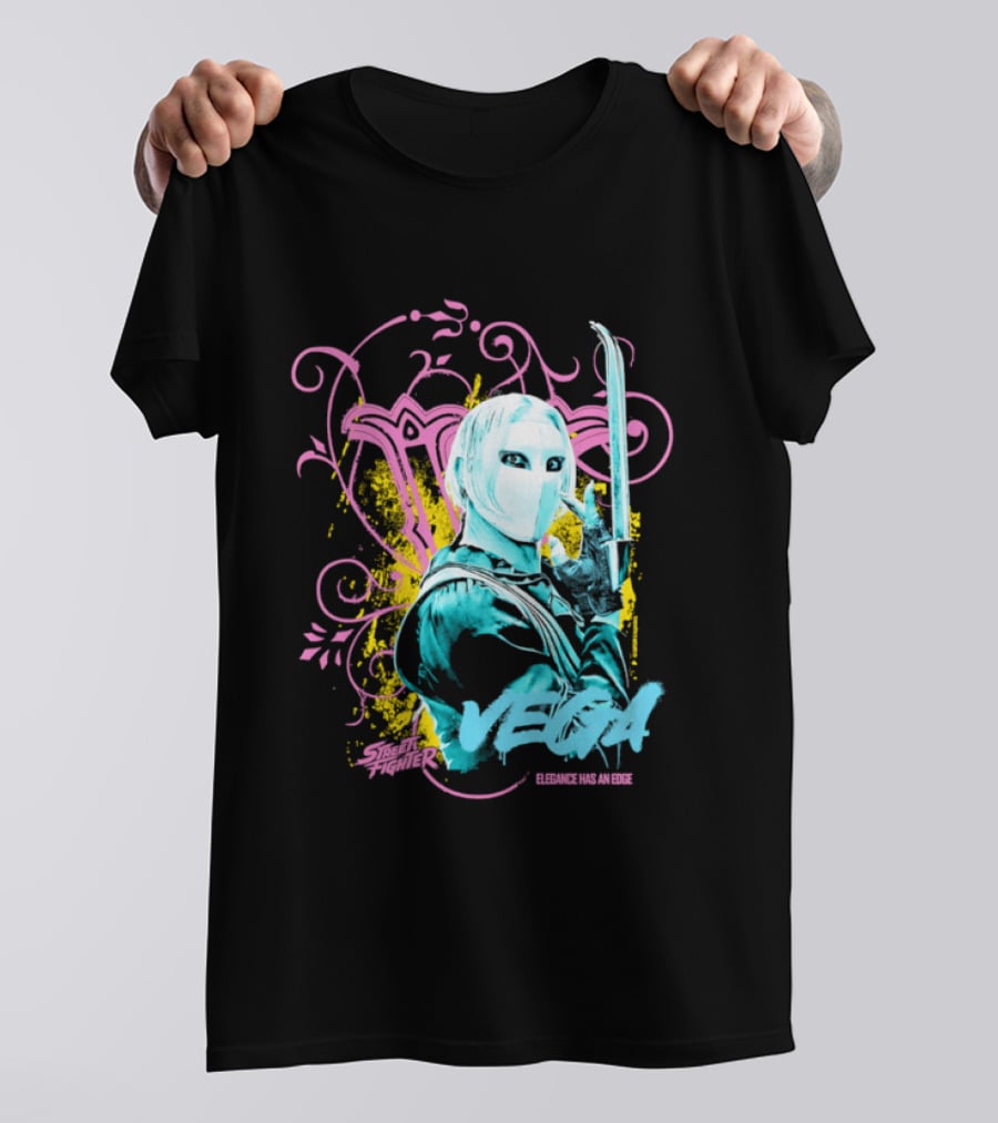 Fighter Vega Elegance Has An Edge Streetwear Warrior T-Shirt