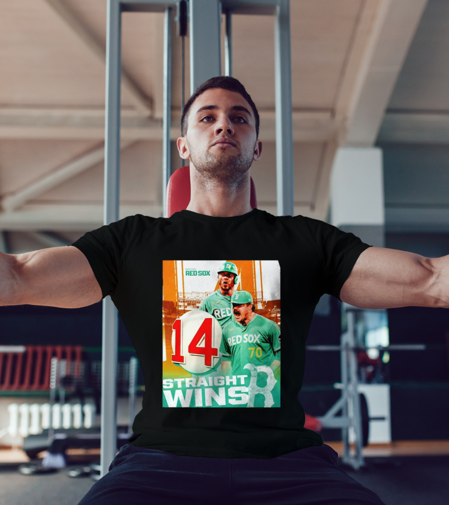 Boston Red Sox 14 Straight Wins Number 70 Celebration T-Shirt