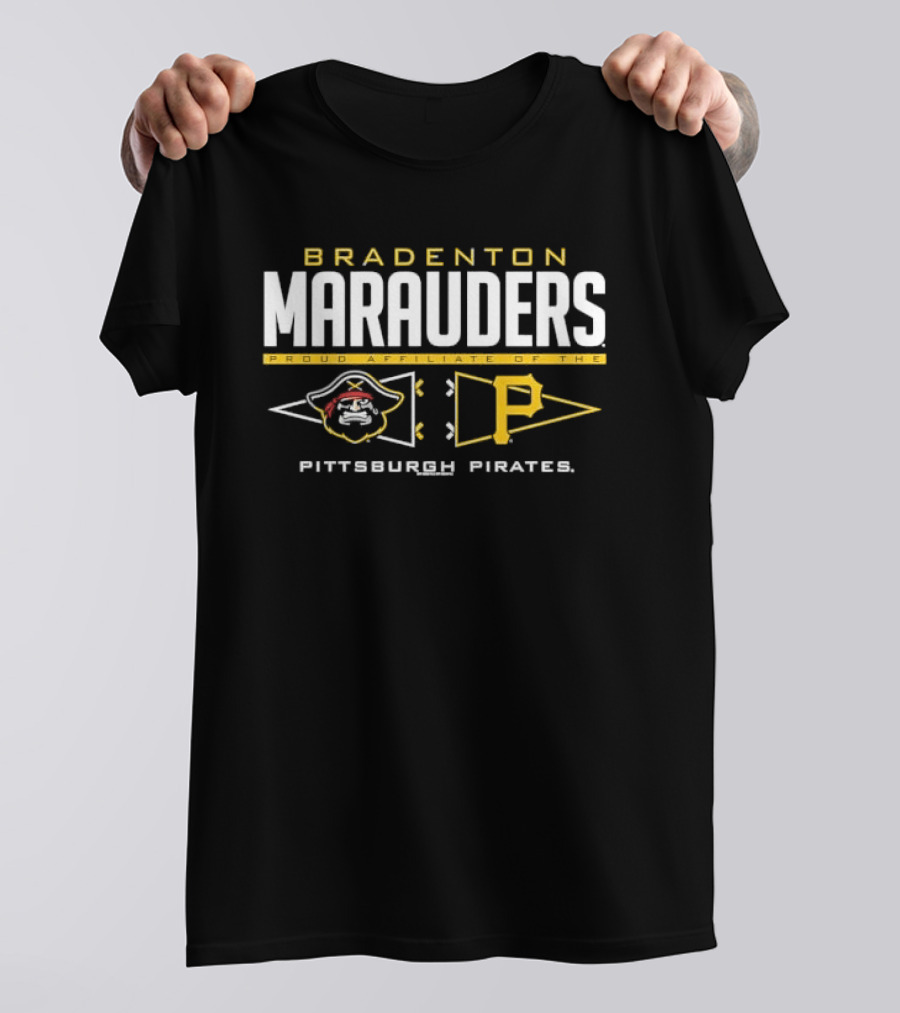 Bradenton Marauders Pittsburgh Pirates Affiliation With Iconic Pirate T-Shirt