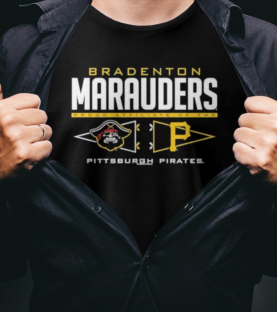 Bradenton Marauders Pittsburgh Pirates Affiliation With Iconic Pirate T-Shirt
