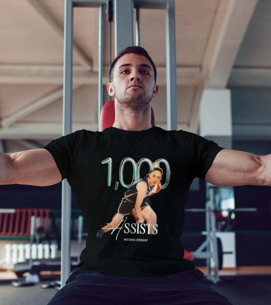 Breanna Stewart 1000 Assists Milestone New York Liberty Basketball Star T-Shirt