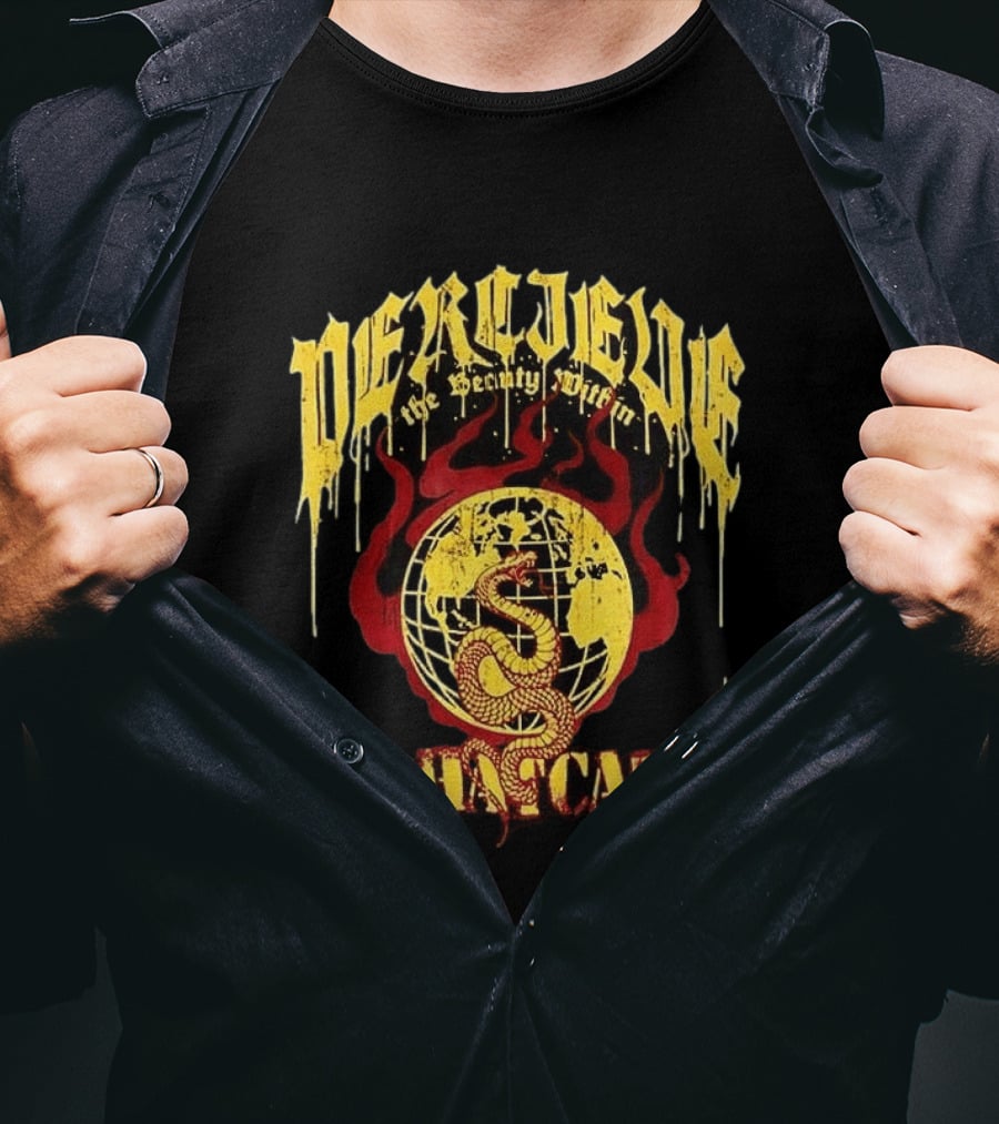 Phatcat Perceive The Reality Within Born To Be Free Snake Sphere Of Deception T-Shirt