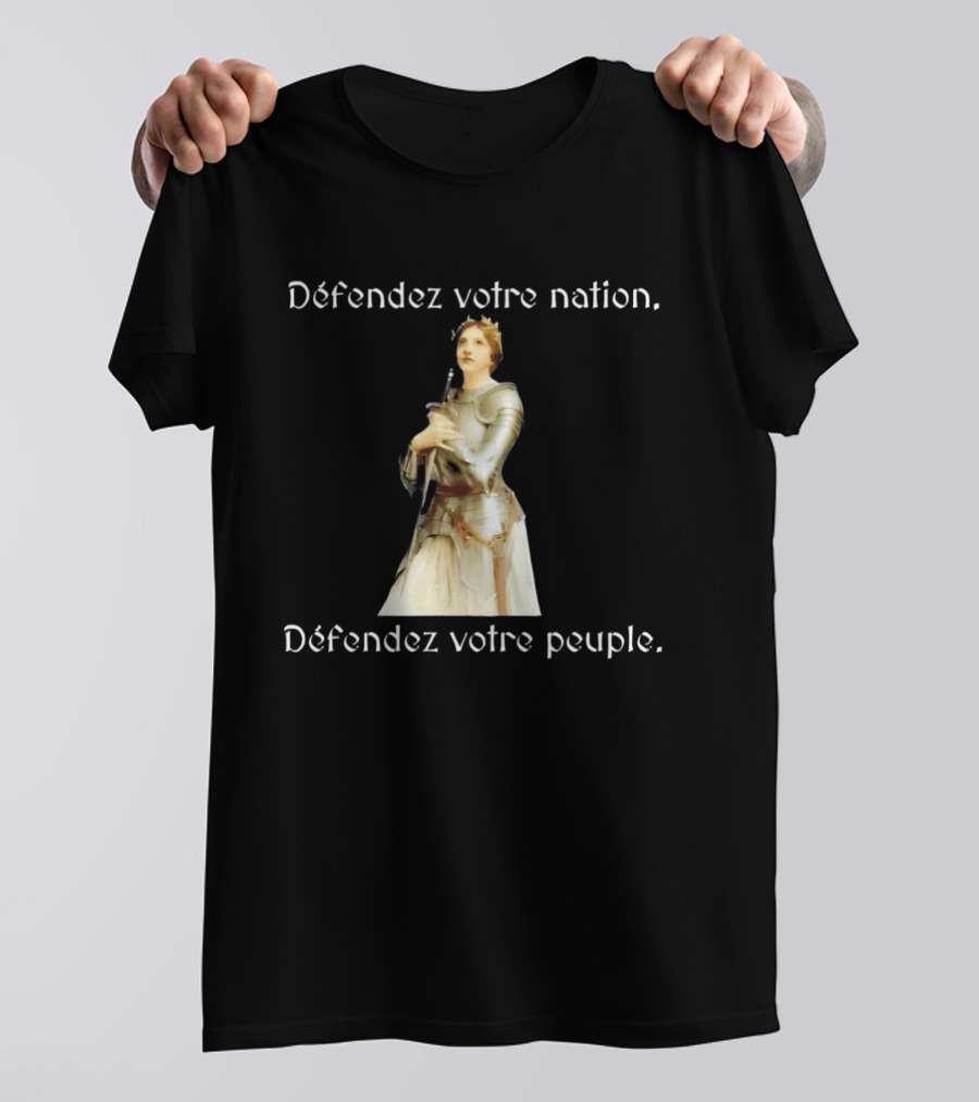 Défendez Votre Nation Défendez Votre Peuple Iconic Armor Figure T-Shirt
