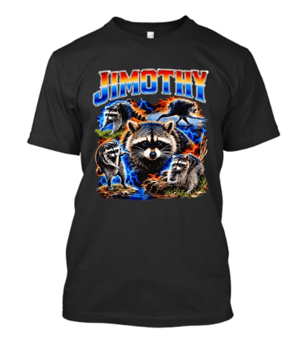 Jimothy Raccoon Wildlife Adventure Seattle Trash Panda T-Shirt