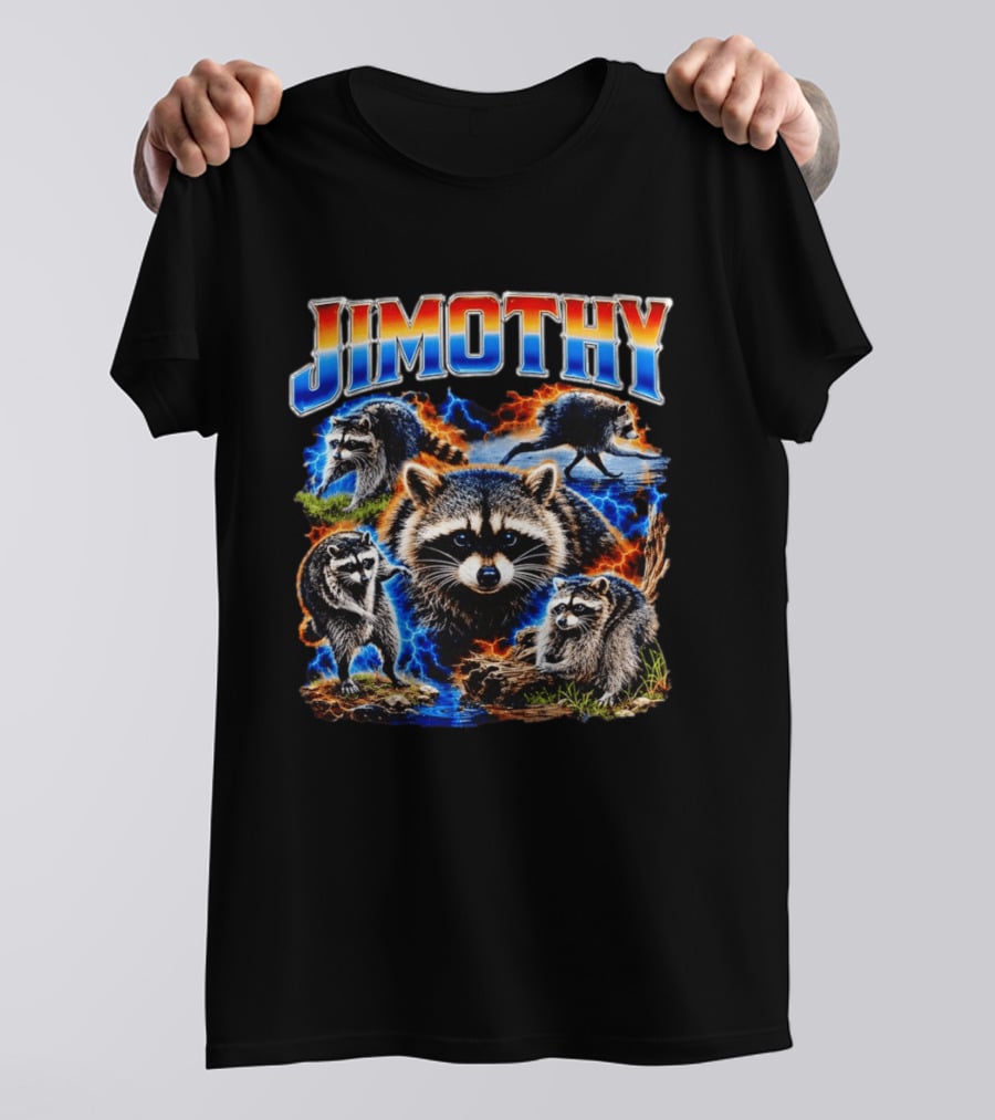Jimothy Raccoon Wildlife Adventure Seattle Trash Panda T-Shirt