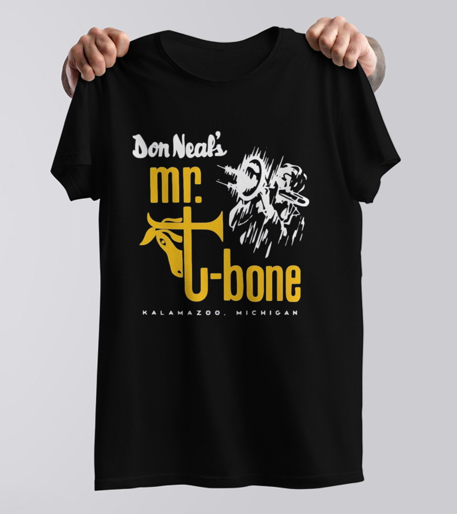 Don Neal's Mr Bone Kalamazoo Michigan Trombone T-Shirt