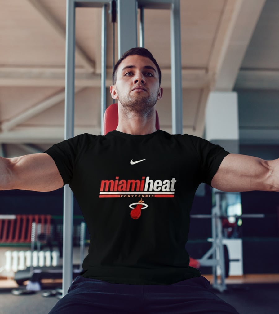 Nike Miami Heat Shaquille O Neal Ponytennis NBA T-Shirt