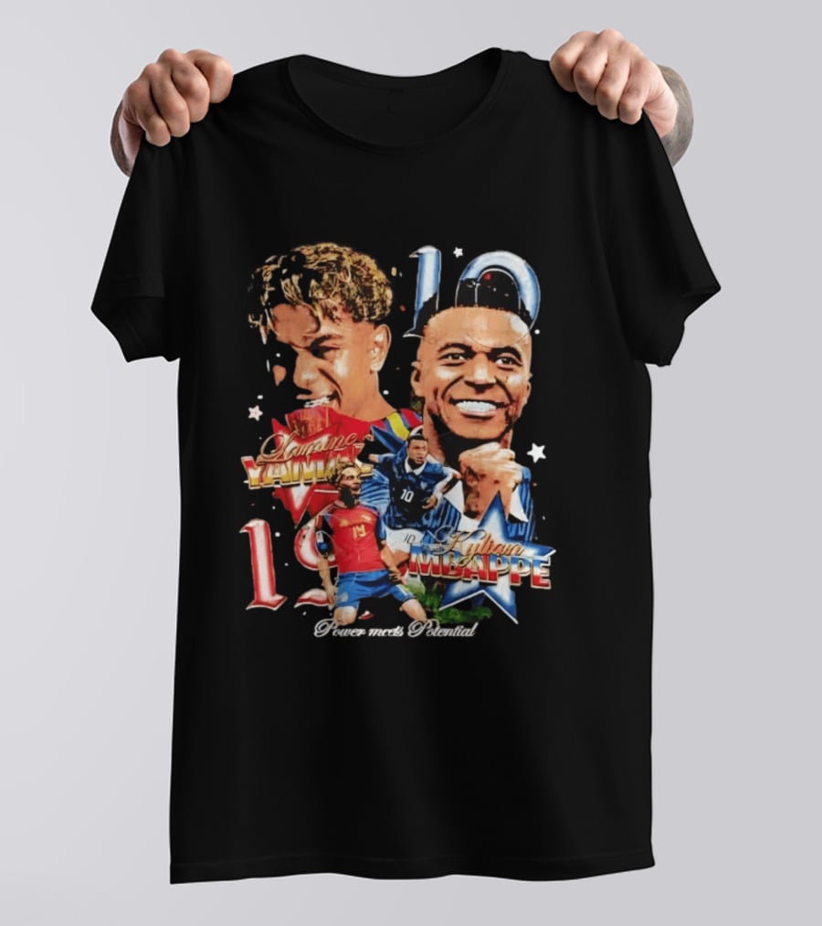 Lamine Yamal Kylian Mbappe 10 Power Meets Potential 19 T-Shirt