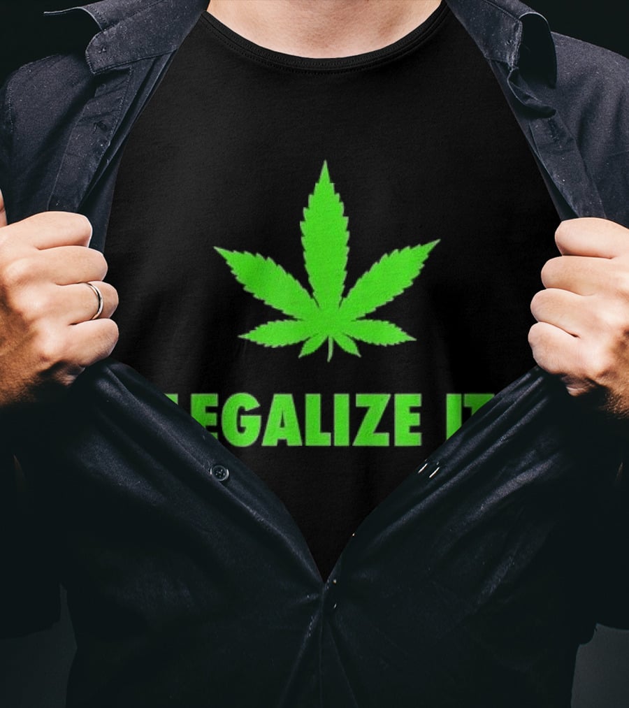 Legalize It Green Marijuana Leaf Cannabis T-Shirt