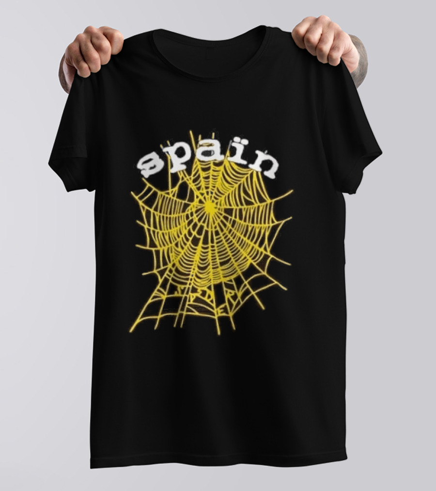 Spain Web Spider Yellow Web T-Shirt
