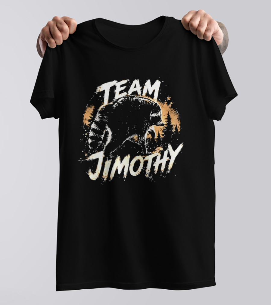Team Jimothy Distressed Raccoon T-Shirt