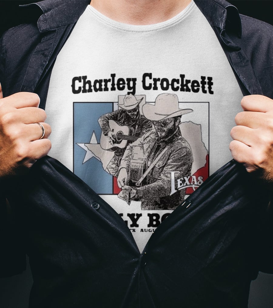 Charley Crockett Live At Billy Bob's Fort Worth Texas August 28 29 2026 T-Shirt