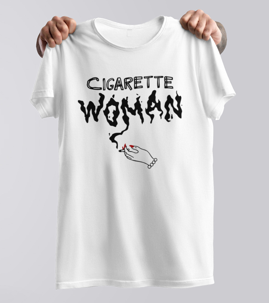 Cigarette Woman Smoking Hand T-Shirt