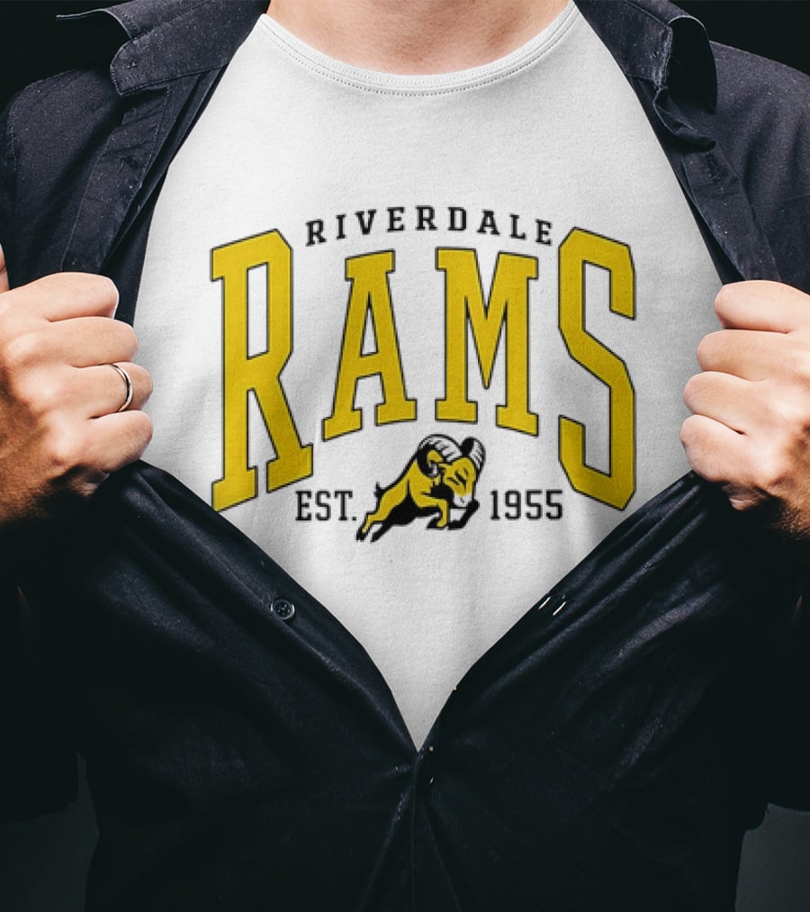 Riverdale Rams Est 1955 Yellow Ram T-Shirt