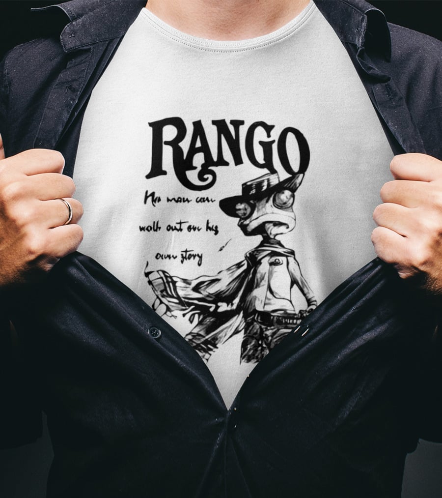 Rango He Who Walks Out Cowboy T-Shirt