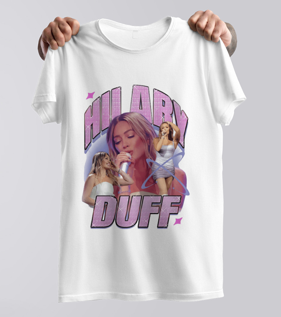 Hilary Duff Concert Moments Glamorous Performance Aesthetic T-Shirt