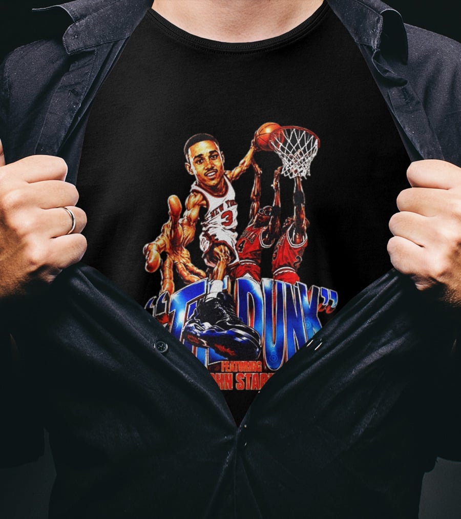 The Dunk Featuring John Starks Chicago Bulls NBA T-Shirt