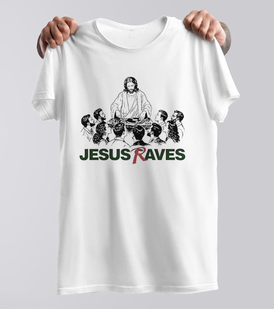 Jesus Raves DJ Party Music Celebration T-Shirt