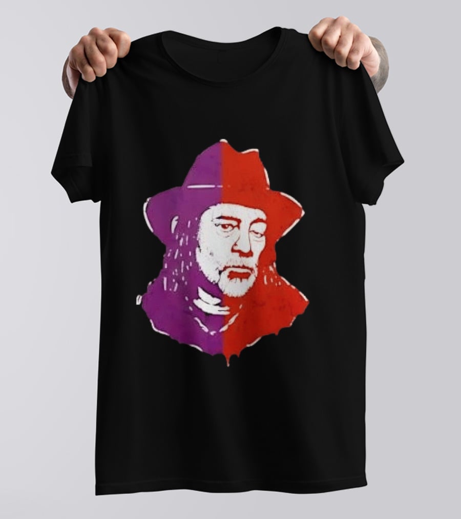 Willie Nelson Face Pop Art Style Cowboy Hat T-Shirt