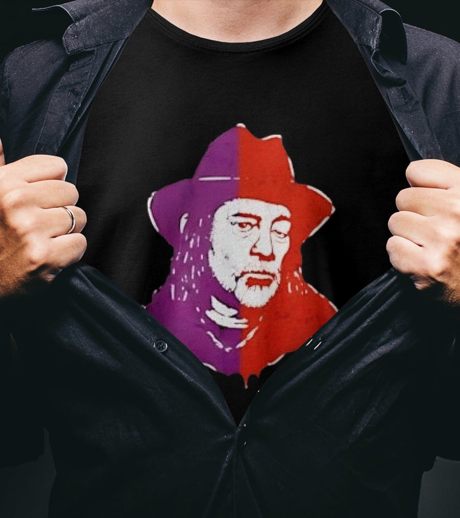 Willie Nelson Face Pop Art Style Cowboy Hat T-Shirt