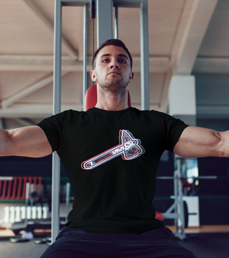 Atlanta Braves 2026 Glitch MLB Tomahawk T-Shirt