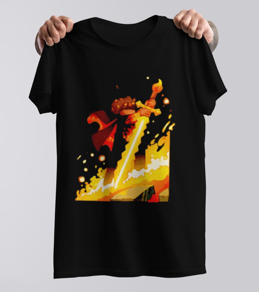 FlameFrags Sword Gaming Fantasy Adventure Warrior T-Shirt