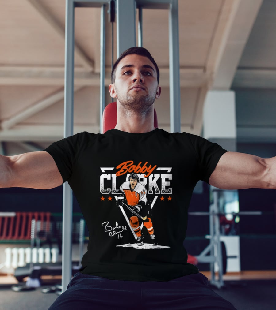 Bobby Clarke 16 Philadelphia Flyers Hockey Legend T-Shirt