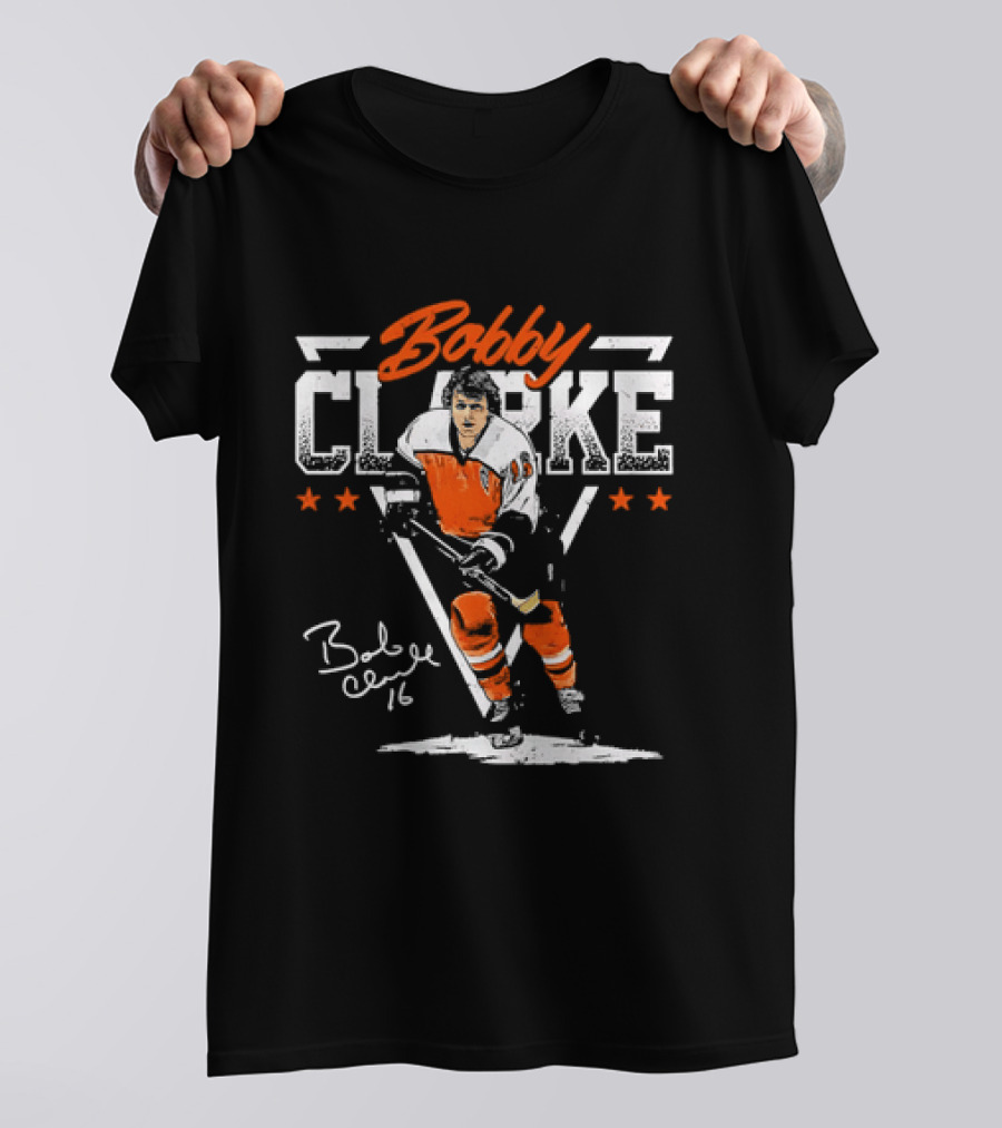 Bobby Clarke 16 Philadelphia Flyers Hockey Legend T-Shirt
