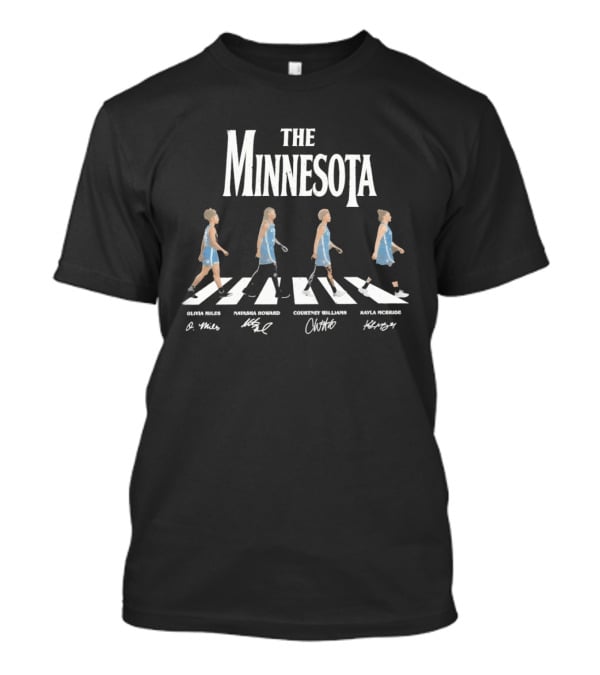 The Minnesota Kayla McBride Williams Howard Miles Abbey Road Basketball Signatures T-Shirt