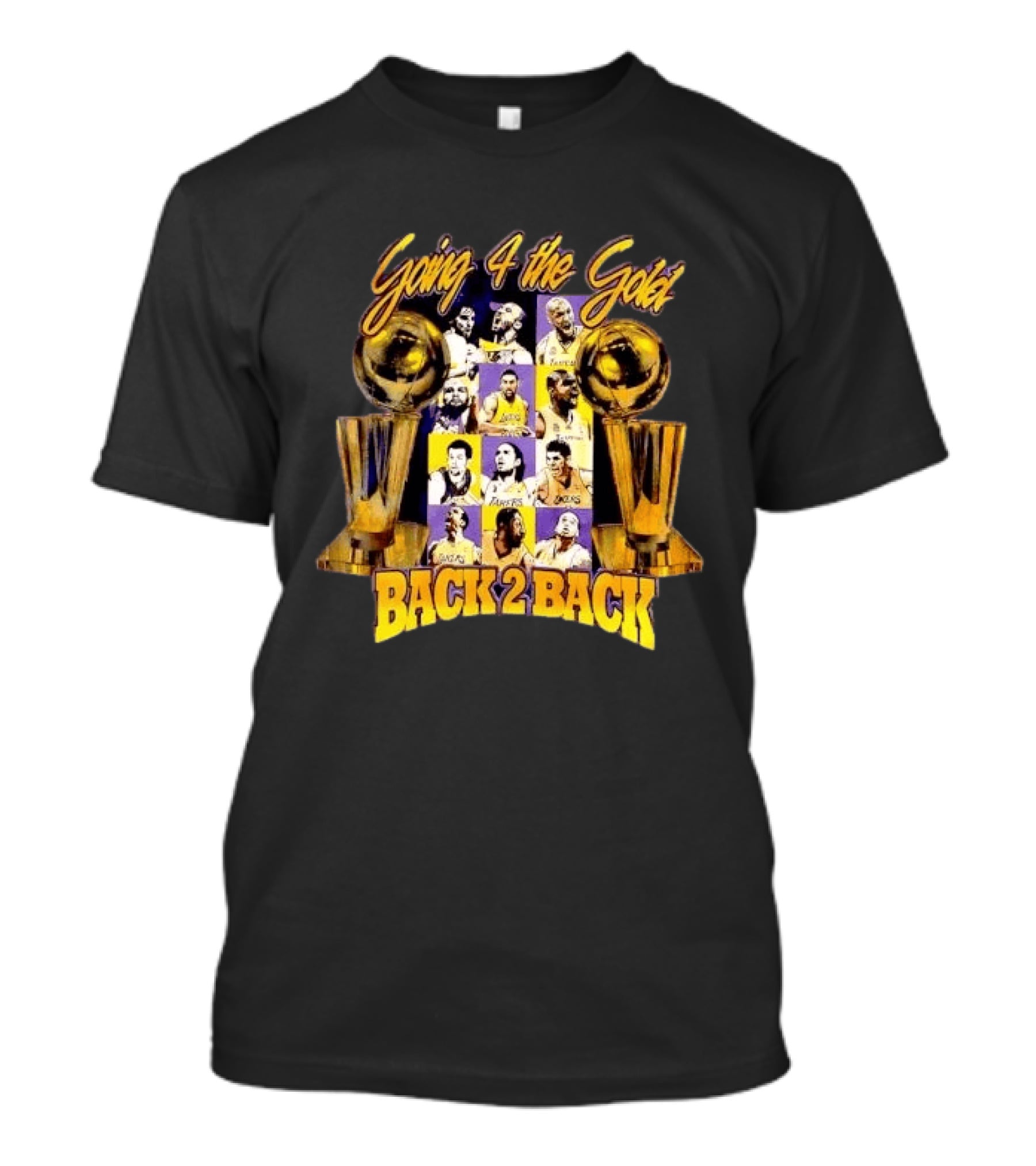 Los Angeles Lakers Going 4 The Gold Back 2 Back Champions T-Shirt