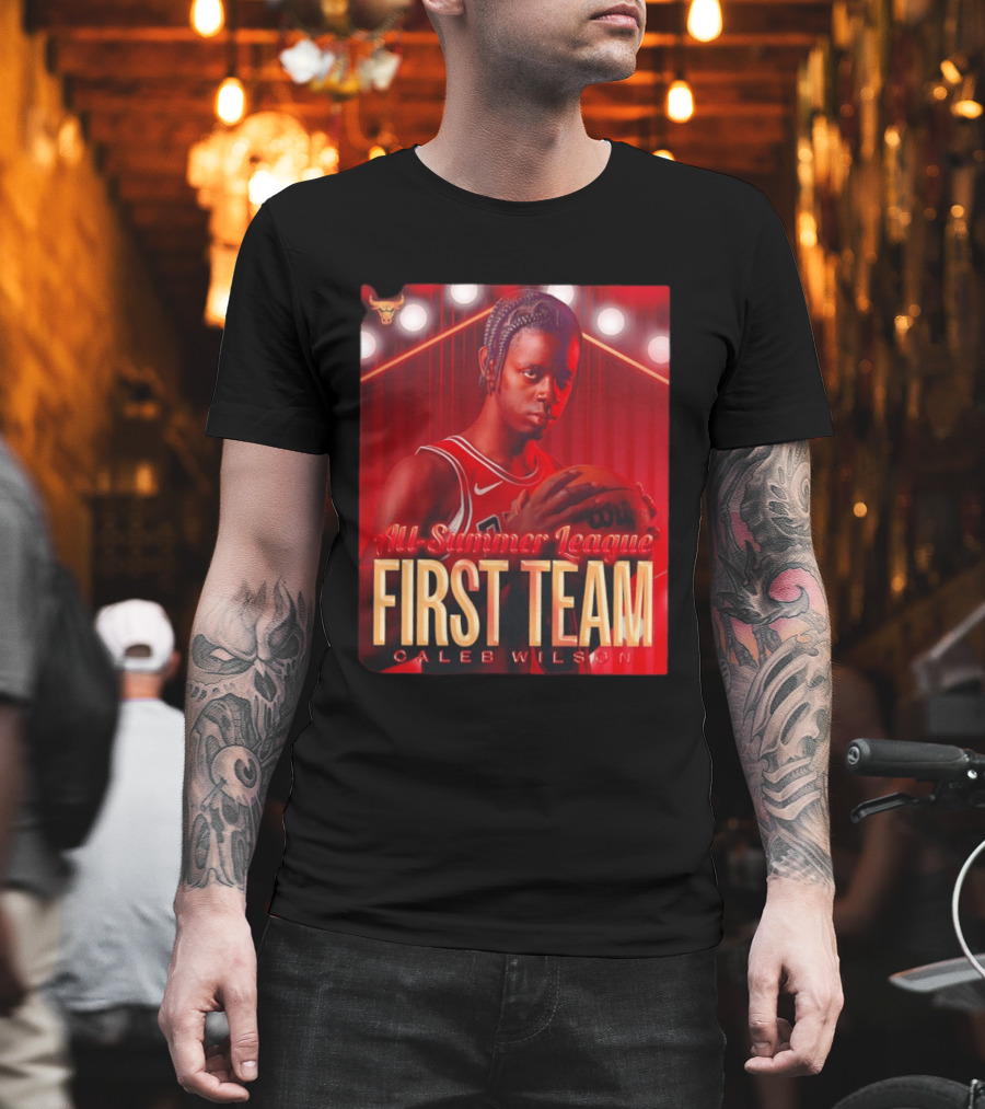 All Summer League First Team Caleb Wilson Basketball 2026 T-Shirt
