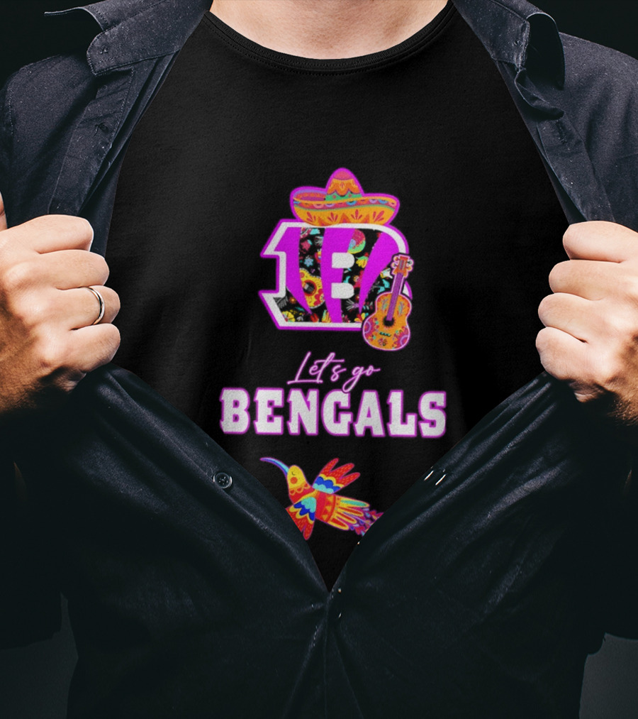 Let's Go Bengals Hispanic Heritage Fiesta Mexican Celebration T-Shirt