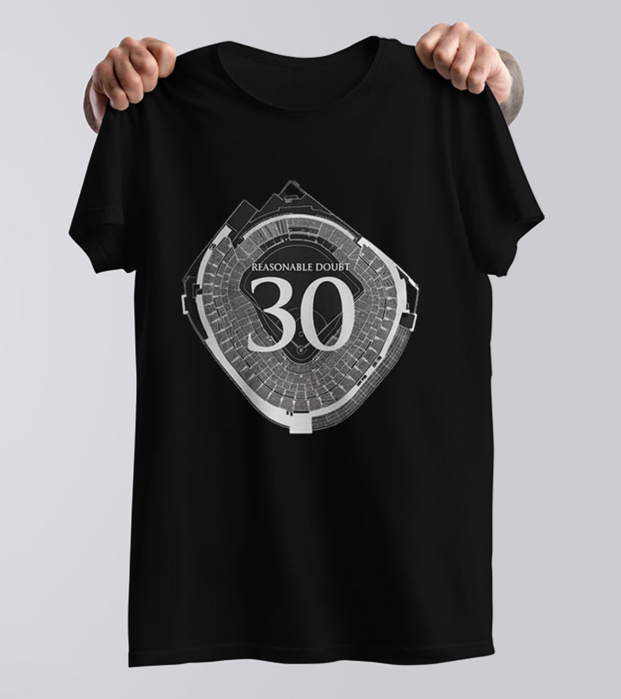 Reasonable Doubt 30 Stadium Concert Tour Commemorative T-Shirt
