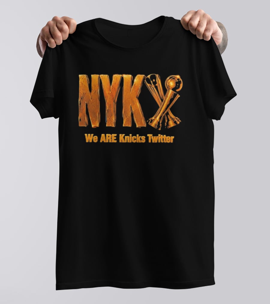 NYK We Are Knicks Twitter Trophy T-Shirt