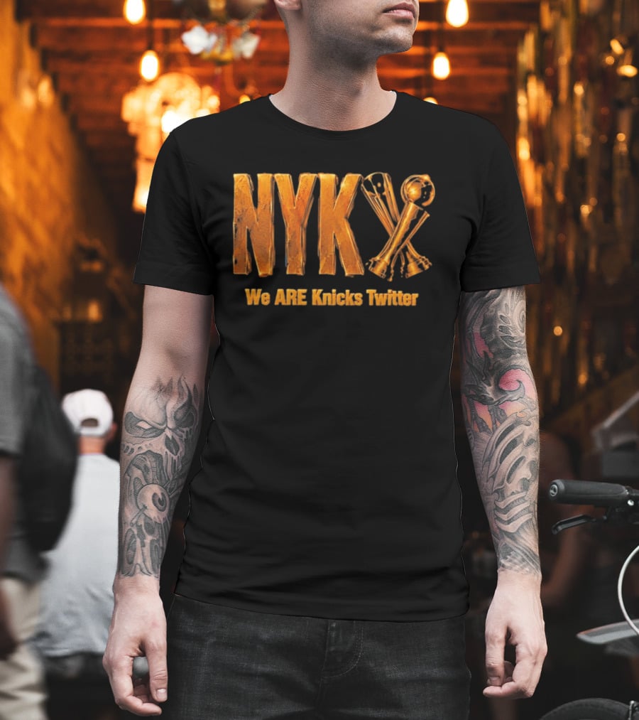 NYK We Are Knicks Twitter Trophy T-Shirt