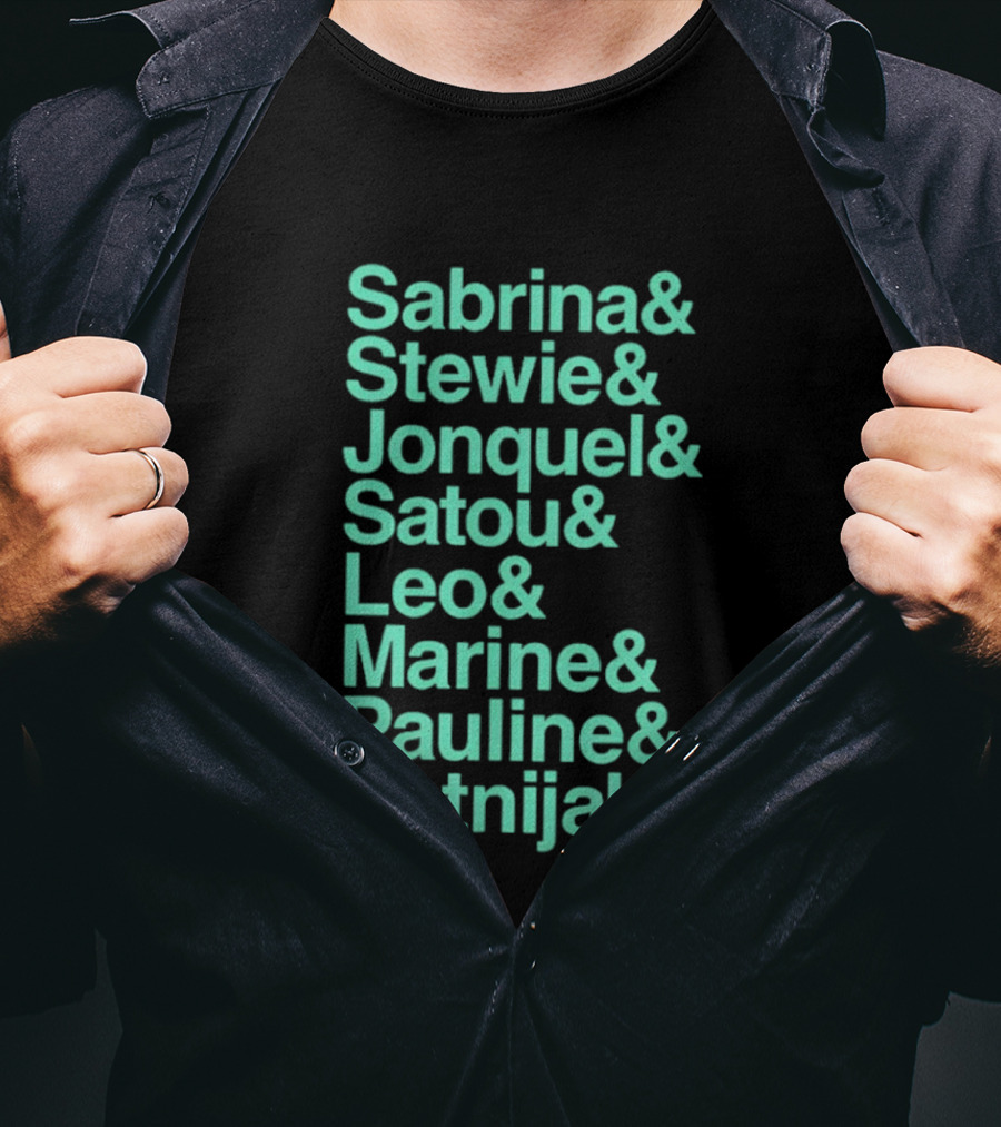 New York Women's Basketball Sabrina Stewie Jonquel Satou Leo Marine Pauline Betnijah Ampersand 2026 T-Shirt